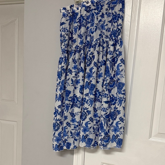 Grace Karin Blue & White Floral One-Piece Swimsuit with Matching Skirt - Picture 7 of 10